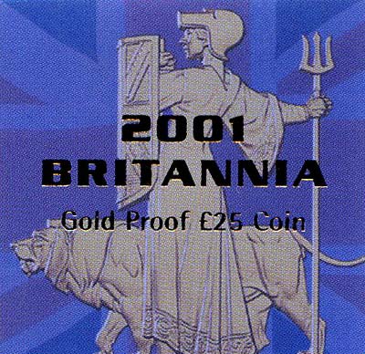 2001 1/4oz Britannia Certificate
