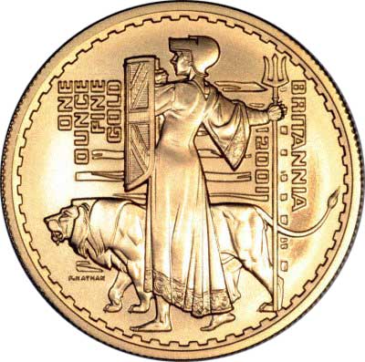 New Reverse Design on 2001 Gold Britannia