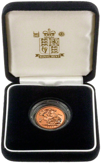 2001 Proof Sovereign in Presentation Box