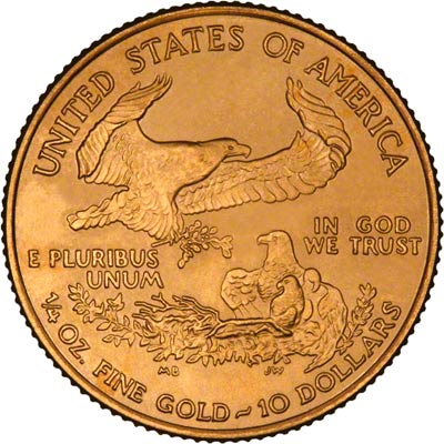 Reverse of 2001 Quarter Ounce Gold Eagle