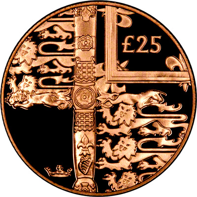 Reverse of 2002 Alderney Gold £25