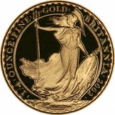 Reverse of Quarter Ounce Gold Britannia