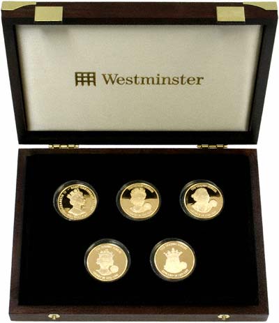 The Golden Jubilee Monarchs Gold Coin Collection in Presentation Box