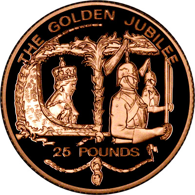 Reverse of 2002 Guernsey Gold £25