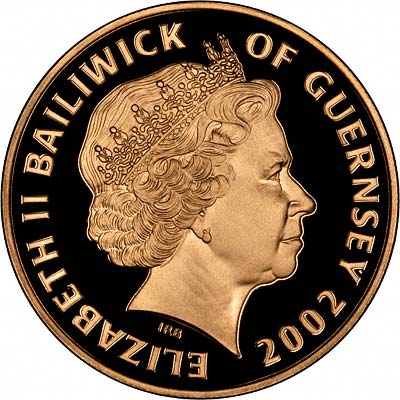 Obverse of 2002 Guernsey Gold £5 - 18th Century