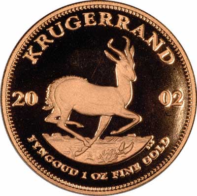 Reverse of 2002 Proof Krugerrand