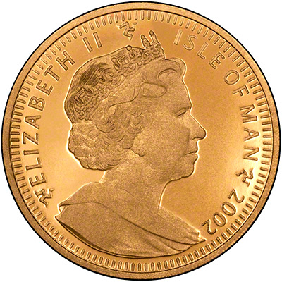 Obverse of 2002 Manx Gold Crown