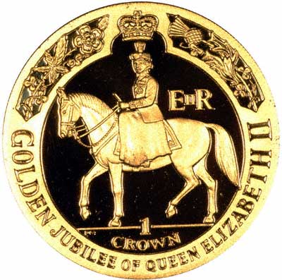 Reverse of 2002 Manx Gold Proof Coin