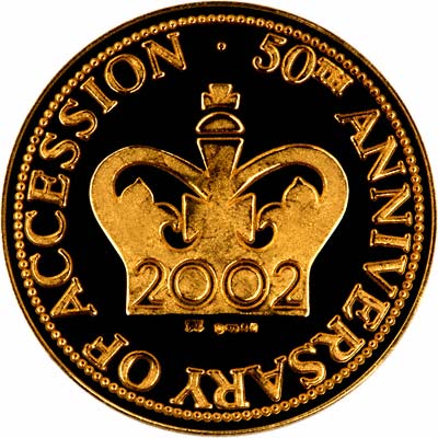 Reverse of 2002 Golden Jubilee Medallion