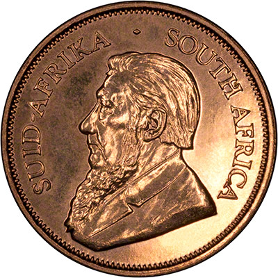 Obverse of 2002 One Ounce Gold Krugerrand