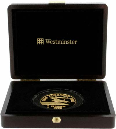 2003 Concorde's Last Flight Gold Medallion in Presentation Box