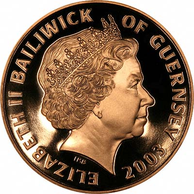 1997 Guernsey Royal Golden Wedding Gold Proof £25 Coin