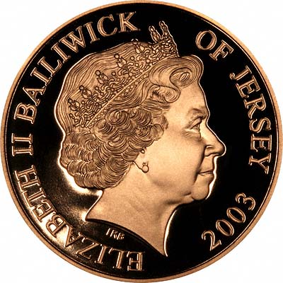 Obverse of 2003 £5 Prince William of Wales