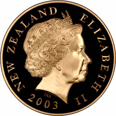 Obverse of 2003 Gold Proof $10