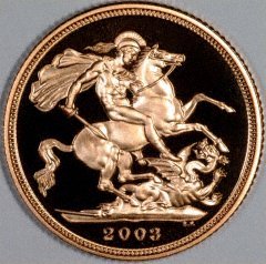 Reverse of 2003 Proof Sovereign