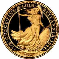Reverse of Half Ounce Gold Britannia