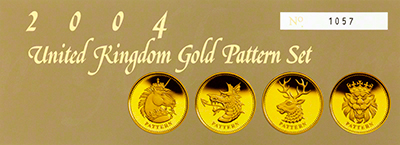 Dragon on Reverse of 2004 Gold Pattern Proof Pound Coin
