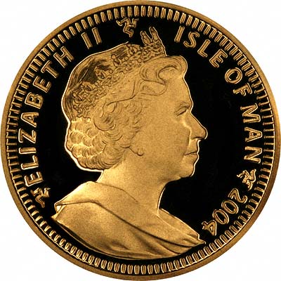 Obverse of 2004 Manx Gold Crown