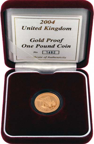 2004 Gold Proof £1 Coin in Presentation Box