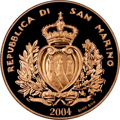 Obverse of 2004 San Marino 2 Scudi