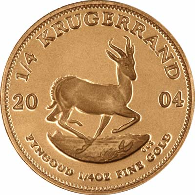 Reverse of 2004 Quarter Ounce Krugerrand