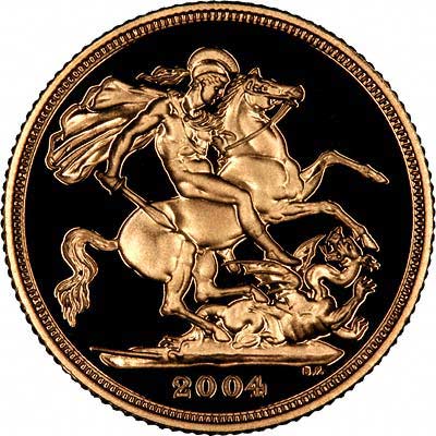 Reverse of British Gold Sovereign