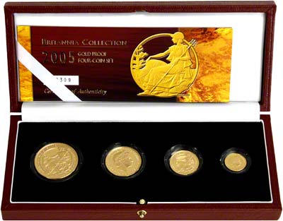 2005 Four Coin Britannia Proof Set
