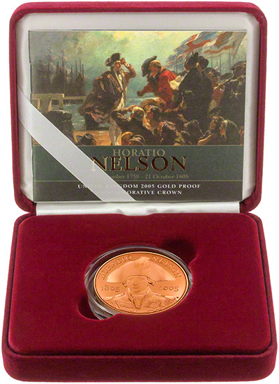 Nelson Gold Proof Crown in Box