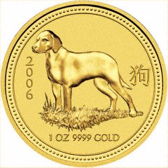 Beagle on Reverse of 2006 Australian One Ounce Gold Coin