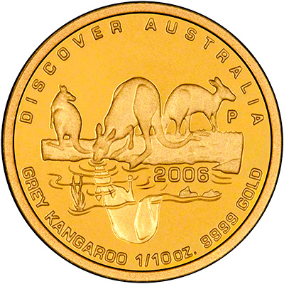 2006 Discover Australia One Tenth Ounce Gold Proof Coin Reverse
