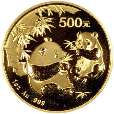 Our 2006 One Ounce Chinese Gold Panda Reverse Photo