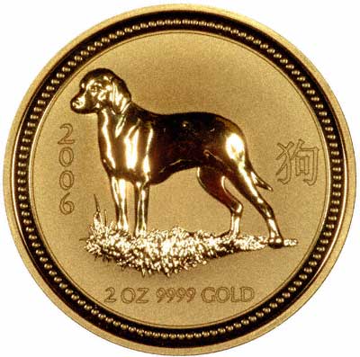 Beagle on Reverse of 2006 Australian Ten Ounce Gold Coin