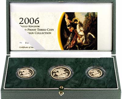 2006 Gold 3 Coin Proof Set in Box