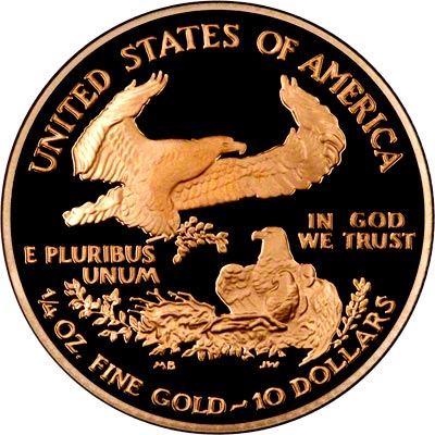 Reverse of 2006 Tenth Ounce Gold Proof Eagle