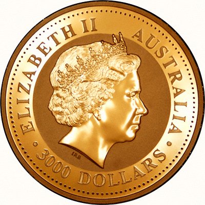 Obverse Of One Kilo Gold Boar Coin