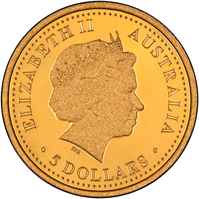 Obverse of 2007 Australia 5 Dollars