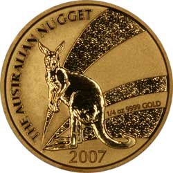 2007 Australian One Ounce Gold Kangaroo Nugget