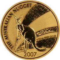 2007 Australian One Ounce Gold Kangaroo Nugget