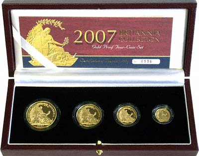 2007 Britannia Four Coin Proof Set in Box