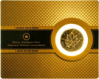 New 2007 Canadian $200 One Ounce 99999 Fine Gold Maple Leaf in Combined Display Card & Certificate