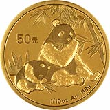 Reverse Design of a 2007 Chinese Tenth Ounce Gold Panda