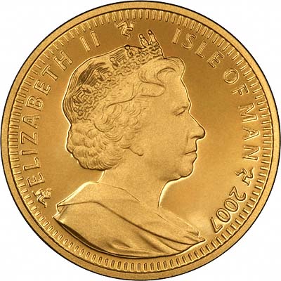 Obverse of 2007 Manx Gold Crown
