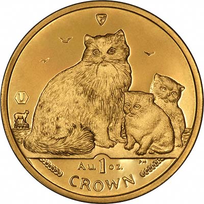 Ragdoll Cat on Reverse of  2007 Gold Crown