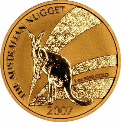 Reverse of 2007 Australian Gold Nugget