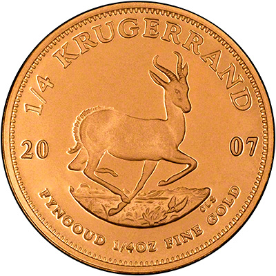 Reverse of 2007 Quarter Ounce Krugerrand