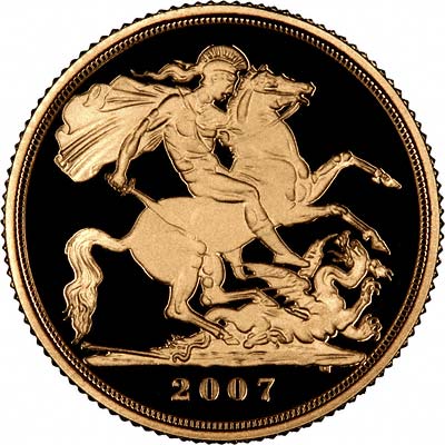 Reverse of 2007 Sovereign & Half Sovereign