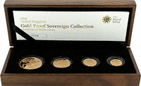 British 4 Coin Gold Sovereign Sets For Sale