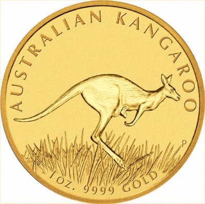 2008 Australian One Ounce Gold Kangaroo Nugget