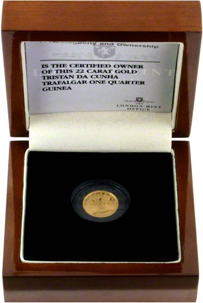 2008 Gold Proof Quarter Guinea in Presentation Box