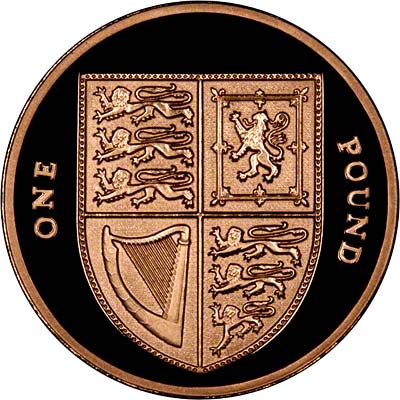 Reverse of 2008 Gold Proof £1 Coin